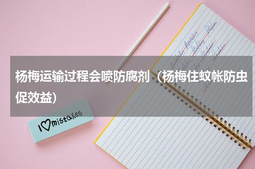 杨梅运输过程会喷防腐剂（杨梅住蚊帐防虫促效益）