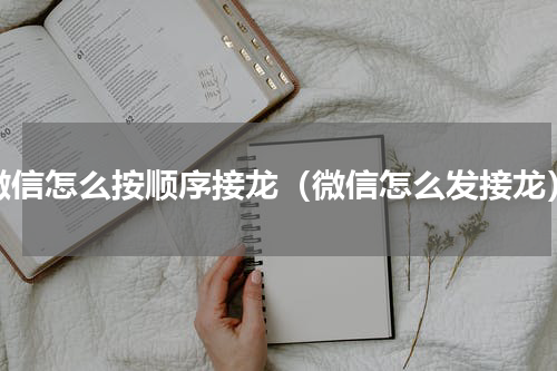 微信怎么按顺序接龙（微信怎么发接龙）