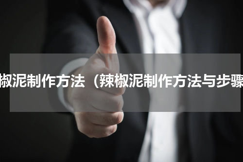 辣椒泥制作方法（辣椒泥制作方法与步骤）