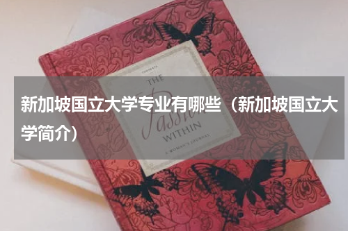 新加坡国立大学专业有哪些（新加坡国立大学简介）