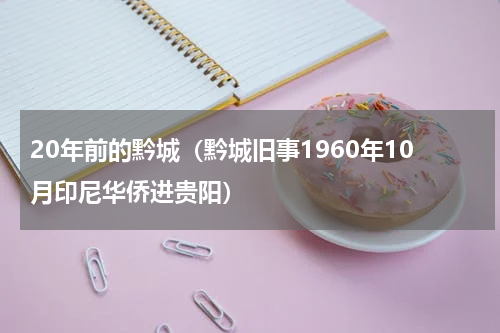 20年前的黔城（黔城旧事1960年10月印尼华侨进贵阳）