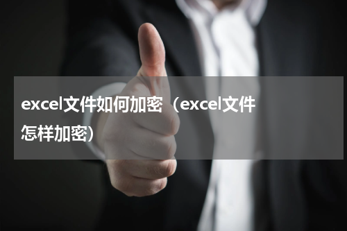 excel文件如何加密（excel文件怎样加密）