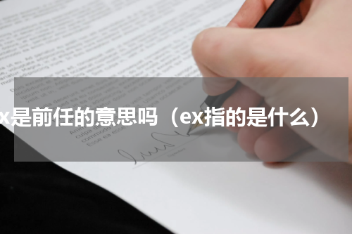 ex是前任的意思吗（ex指的是什么）