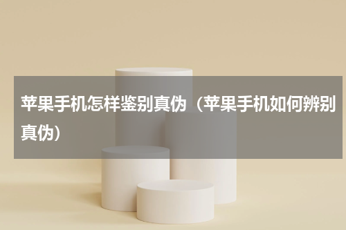 苹果手机怎样鉴别真伪（苹果手机如何辨别真伪）