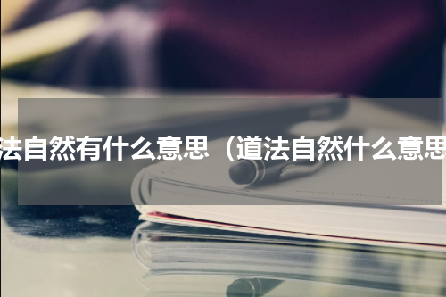 师法自然有什么意思（道法自然什么意思）
