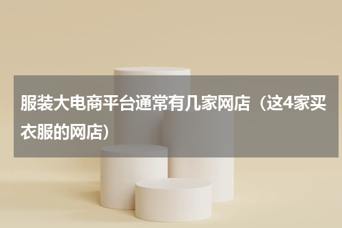 服装大电商平台通常有几家网店（这4家买衣服的网店）