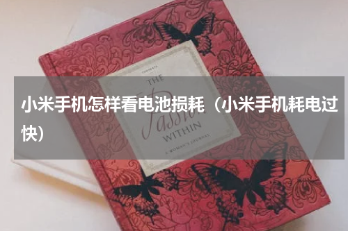 小米手机怎样看电池损耗（小米手机耗电过快）