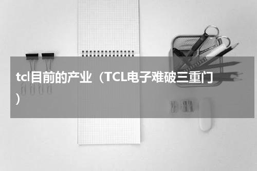 tcl目前的产业（TCL电子难破三重门）