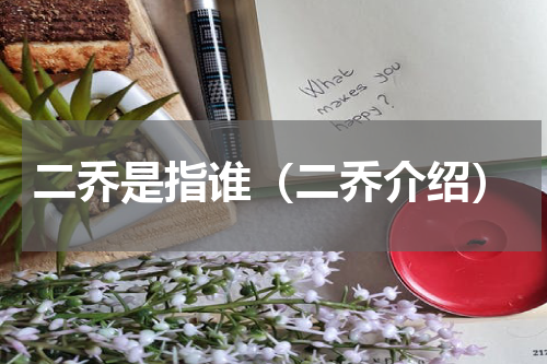 二乔是指谁（二乔介绍）