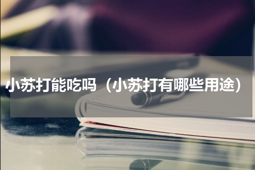 小苏打能吃吗（小苏打有哪些用途）