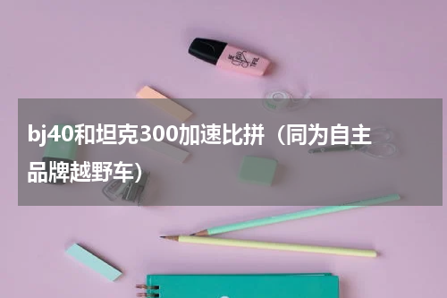 bj40和坦克300加速比拼（同为自主品牌越野车）