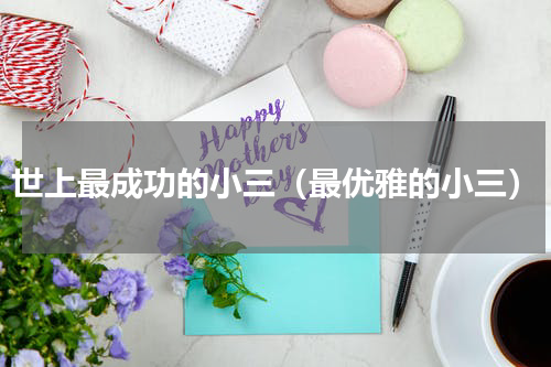 世上最成功的小三（最优雅的小三）