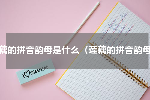 莲藕的拼音韵母是什么（莲藕的拼音韵母）