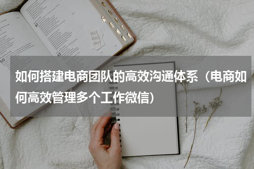 如何搭建电商团队的高效沟通体系（电商如何高效管理多个工作微信）