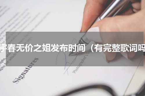 李宇春无价之姐发布时间（有完整歌词吗）