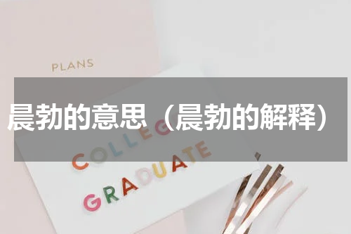 晨勃的意思（晨勃的解释）