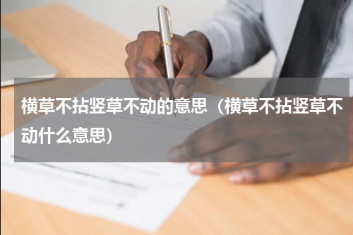 横草不拈竖草不动的意思（横草不拈竖草不动什么意思）