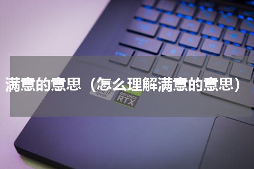 满意的意思（怎么理解满意的意思）