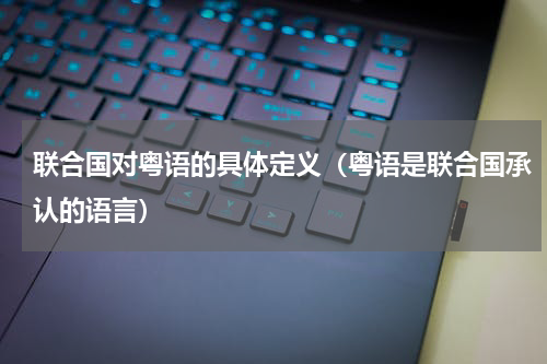 联合国对粤语的具体定义（粤语是联合国承认的语言）