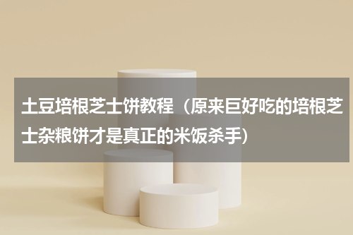 土豆培根芝士饼教程（原来巨好吃的培根芝士杂粮饼才是真正的米饭杀手）