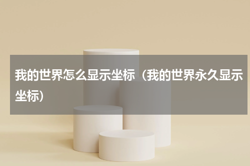 我的世界怎么显示坐标（我的世界永久显示坐标）