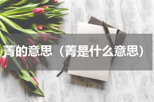 菁的意思（菁是什么意思）