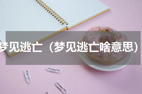 梦见逃亡（梦见逃亡啥意思）