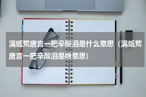 满纸荒唐言一把辛酸泪是什么意思（满纸荒唐言一把辛酸泪是啥意思）