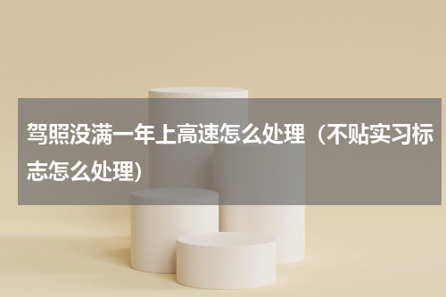 驾照没满一年上高速怎么处理（不贴实习标志怎么处理）