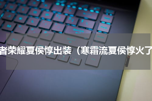 王者荣耀夏侯惇出装（寒霜流夏侯惇火了）