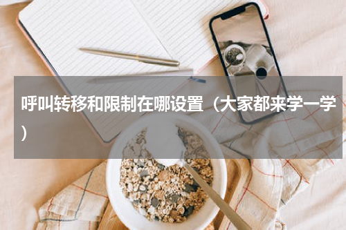 呼叫转移和限制在哪设置（大家都来学一学）
