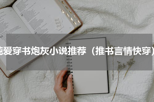 纯爱穿书炮灰小说推荐（推书言情快穿）
