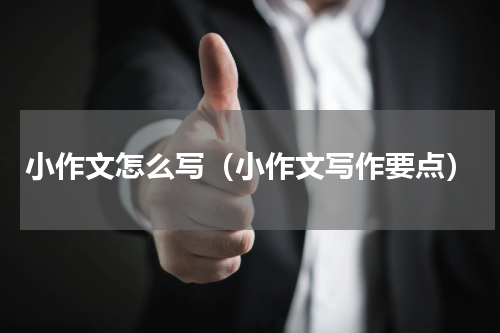 小作文怎么写（小作文写作要点）