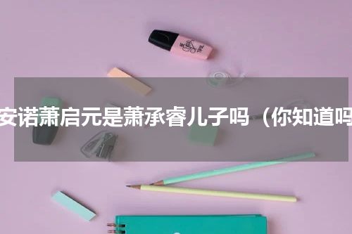 长安诺萧启元是萧承睿儿子吗（你知道吗）