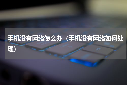 手机没有网络怎么办（手机没有网络如何处理）
