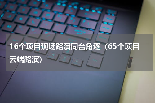 16个项目现场路演同台角逐（65个项目云端路演）