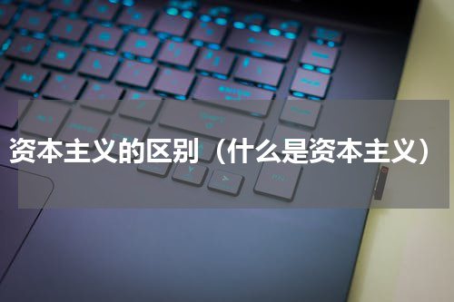 资本主义的区别（什么是资本主义）