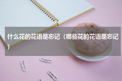 什么花的花语是忘记（哪些花的花语是忘记）