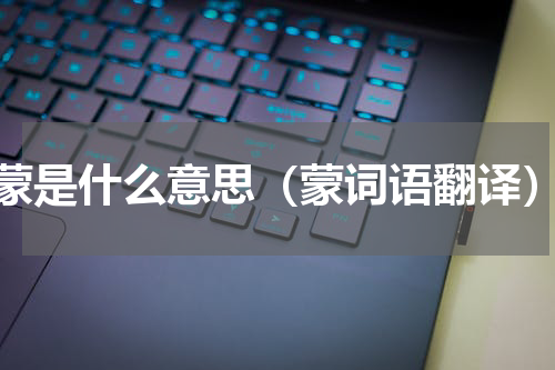 蒙是什么意思（蒙词语翻译）