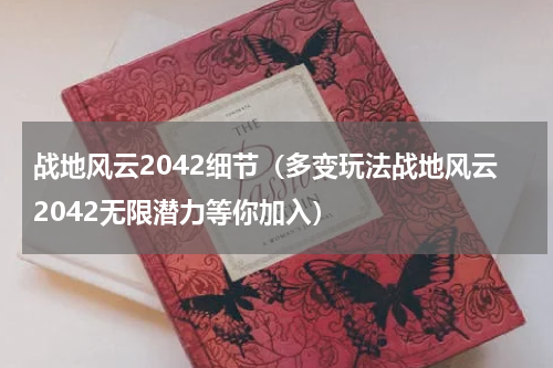 战地风云2042细节（多变玩法战地风云2042无限潜力等你加入）