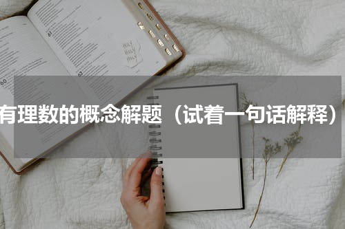 有理数的概念解题（试着一句话解释）
