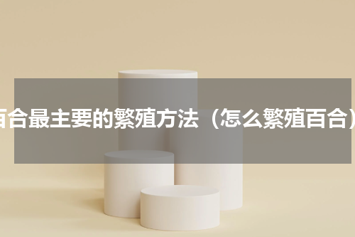 百合最主要的繁殖方法（怎么繁殖百合）