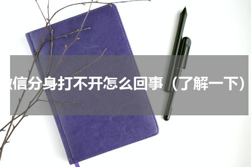 微信分身打不开怎么回事（了解一下）