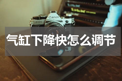 气缸下降快怎么调节