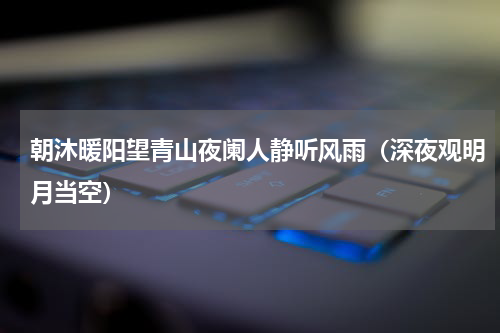 朝沐暖阳望青山夜阑人静听风雨（深夜观明月当空）