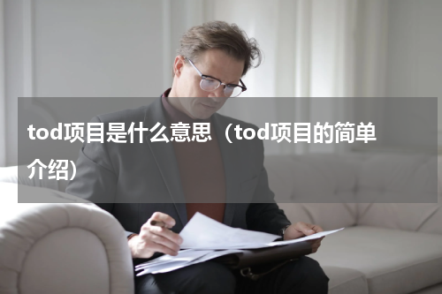 tod项目是什么意思（tod项目的简单介绍）