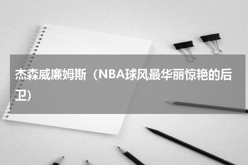 杰森威廉姆斯（NBA球风最华丽惊艳的后卫）
