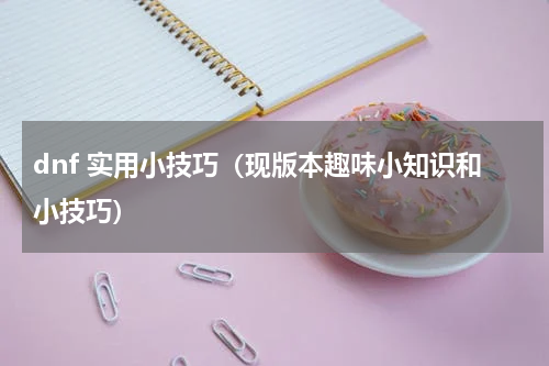 dnf 实用小技巧（现版本趣味小知识和小技巧）