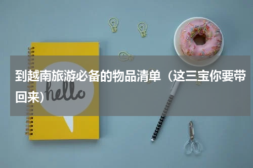 到越南旅游必备的物品清单（这三宝你要带回来）