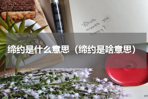 缔约是什么意思（缔约是啥意思）